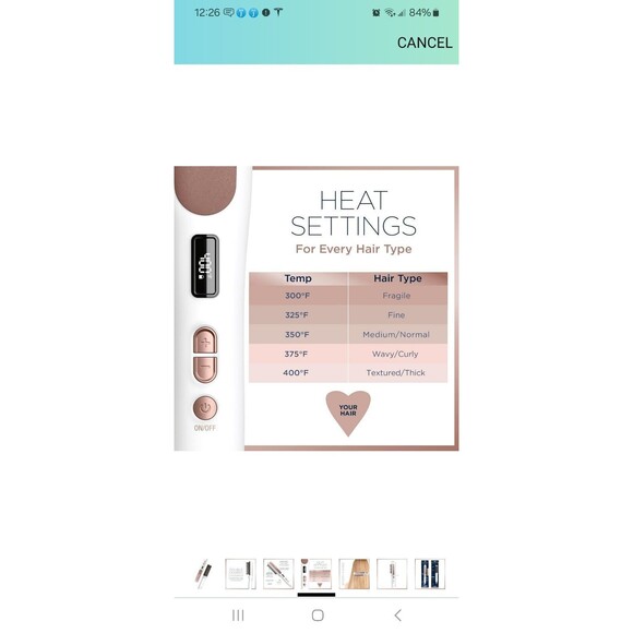 New Conair Double Ceramic Heated Straight Brush Upto 400F Antiscald Heated Plate - Picture 14 of 15